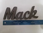 Vintage Metal Chrome 9" Mack Truck Emblem Name Plate Logo Oem Part 27RU2127. Fixed Price $50.00.