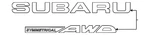 Genuine Subaru Nameplate 93079AN020. Fixed Price $67.47.