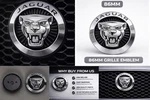 Jaguar Silver Growler Grille Emblem Badge 86MM Front Logo Xf Xj F-type F-pace. Fixed Price $37.46.