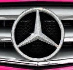 Bling Emblem For Mercedes Benz Car Badge Austrian Crystals Custom Bedazzled Star. Fixed Price $300.00.