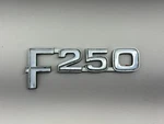 1980-1986 Ford F250 Fender Badge Nameplate Script Chrome Emblem E2TB-16B114 Oem. Fixed Price $39.99.
