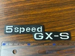 Honda Civic SB1 SB2 1ST Gen 1973-1979 Rear Badge Emblem 5SPEED Gx-s. Fixed Price $53.00.