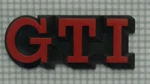 Vintage Rare Oem Volkswagen Vw Gti Red Lettering Rear Trunk Badge 176 853 687AE. Fixed Price $50.00.