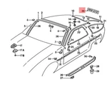 Genuine Porsche Inscription Black 9285592210670C. Fixed Price $79.07.