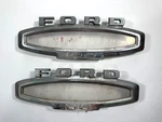 (2) 1966 Ford F-100 Pickup Truck Chrome Fender Emblems Twin Beam #KBC-24173. Fixed Price $49.00.