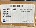 Genuine Gm 23219389 Black Body Emblem Oem Direct Fit Factory Replacement New. Fixed Price $100.19.