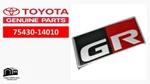 Toyota Oem 75430-14010 Gr Letter Trunk Rear Bumper Liftgate. Fixed Price $88.20.