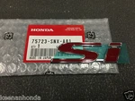 Genuine Oem Honda 2007 - 2012 Civic Sedan 4DR Rear Si Emblem. Fixed Price $60.95.