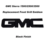 Full Replacement Billet Aluminum "gmc" Grille Emblem 99-06 Sierra Cbs Black. Fixed Price $125.00.