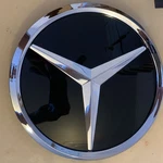 Front Grille Star Badge Emblem Mercedes Benz 18.5CM W205 W176 Black A0008171016. Fixed Price $53.59.