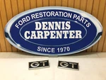 1968 Mustang Gt, 1967 Mercury Comet, Cougar, Cyclone Emblem Plate Set Nos. Fixed Price $125.00.