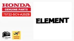 Honda Oem 75722-SCV-A20ZB Genuine Black Element Emblem From Japan Jdm New. Fixed Price $78.56.
