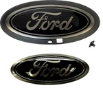 Oem New 23-26 Ford Super Duty Black Front + Rear Ovals Grille Emblems Both. Fixed Price $290.63.