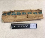 Nos 1972-73 Plymouth Fury Iii Dash Emblem Ornament Mopar 3590120. Fixed Price $40.00.