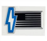 New Oem 2022-2024 Ford F-150 Lightning Rear Tailgate American Flag Bolt Emblem. Fixed Price $53.12.