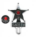 Light Up Red Jewel Vintage Style Safety Star License Plate Topper Hot Rat Rod. Fixed Price $42.60.
