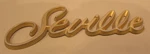 Cadillac Seville Fender Trunk Gold Plastic Script Emblem 4-1/2" 20288891. Fixed Price $26.99.