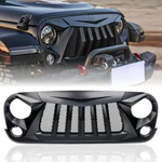 Xprite Black Front Grid Grille W/mesh For 2007-2018 Jeep Wrangler Jku. Fixed Price $123.99.