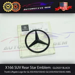 X166 Mercedes Gloss Black Star Emblem Rear Trunk Lid Logo Badge Amg GLS63. Fixed Price $44.99.