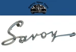 New Old Stock Fender & Quarter Panel Nameplate 1955-56 Plymouth Savoy #1683033. Fixed Price $115.00.