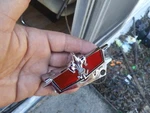 New 1977 1990 Chevrolet Caprice Trunk Maroon Red Lock Emblem Chevy. Fixed Price $55.00.