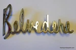 1960 Plymouth Belvedere Station Wagon Tailgate Emblem #2422891. Fixed Price $24.95.
