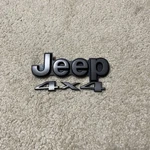 1PC Jeep Rear Lift Gate Nameplate Emblem Grey Black Very Thick 380012/3. Fixed Price $49.99.