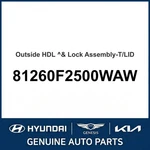 2019-2020 Hyundai Elantra Outside Hdl & Lock Assembly-t/lid 81260F2500WAW. Fixed Price $111.32.
