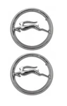 1967 Impala Circle Quarter Panel Emblem Pair New Trim Parts!. Fixed Price $101.89.