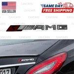 Amg 3D Trunk Emblem Logo Sport Edition For Mercedes Black Red Chrome. Fixed Price $22.99.