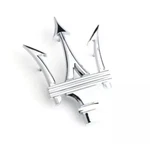 Maserati Grandturismo Ghibili Quattroporte Trident Chrome Grille Emblm 67224700. Fixed Price $48.84.