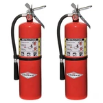 Amerex B456, 10LB Abc Dry Chemical Extinguisher, Aluminum Valve, Hanger, 2 Pack. Fixed Price $200.00.