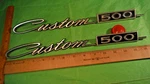 CB92 Ford Custom 500 Fender Emblems Vintage 1967 #C7AB62291 Ltd. Fixed Price $179.99.