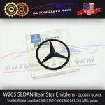 W205 Sedan Mercedes Gloss Black Star Emblem Rear Trunk Lid Logo Badge Amg C300. Fixed Price $32.99.