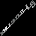 Decklid Script Emblem Stainless Steel VW1302LS Euro Models Fits TYPE1 Bug. Fixed Price $52.20.