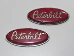 Vtg Set Peterbilt Horn Pad Steering Wheel Emblem Badge 1-1/4" X 3" 2252-001 Rare. Fixed Price $79.95.