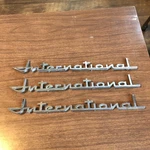 International Truck Front Fender Emblem Ih #162830 R1 Lot Of Three As Is. Fixed Price $80.73.