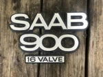 Genuine Saab 16 Valve Rear Hatch Trunk Oem 79-93 Metal Emblem C900 Classic. Fixed Price $95.00.
