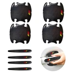 8X Carbon Fiber Door Handle Bowl Cup Protector Film Stickers Tri-color Style. Fixed Price $11.39.