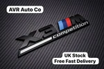 Gloss Black Bmw X3M Competition Boot Tailgate Badge F25 G01 G08 F97 51148077609. Fixed Price $24.97.