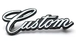 New "custom" Rear Quarter Panel Script Emblem For 68-69 Skylark 1/4 Sail Trim. Fixed Price $27.99.