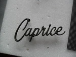 1966 - 67 Caprice Front Fender Script, Slightly Damaged #3873792. Fixed Price $29.00.