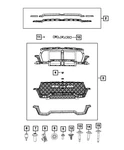 Genuine Mopar Grille Nameplate 68577537AB. Fixed Price $19.56.