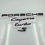 Porsche Cayenne Turbo+s" Rear Badge Emblem Gloss Black. Fixed Price $115.46.