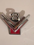 1954-1956 Ford 8-CYLINDER Front Fender Emblem, Nos BM-16237-A. Fixed Price $42.99.