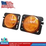 Pair Front Fender Led Side Marker Light Amber Lens For 2007-18 Jeep Wrangler Jk. Fixed Price $13.39.