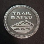 Jeep Liberty Wrangler Cherokee Trail Rated 4X4 Oem Fender Emblem Logo Badge. Fixed Price $13.50.