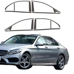 Matte Black Chrome Delete Window Trims For Mercedes Benz C-class W205 2014-2022. Fixed Price $34.80.