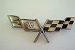 Chevrolet Corvette Emblem 471295 Stamped On Back 3/4" X 1/2" Oz. Fixed Price $74.99.
