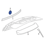 Volkswagen 3CN853675E2ZZ Rear Hatch Emblem. Fixed Price $110.02.